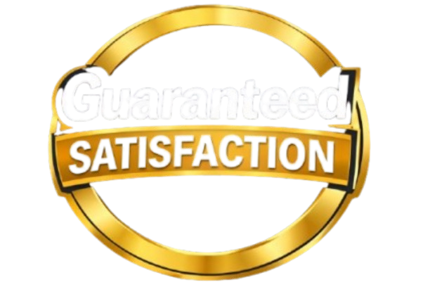 Guaranteed satisfaction and service warranty badge
